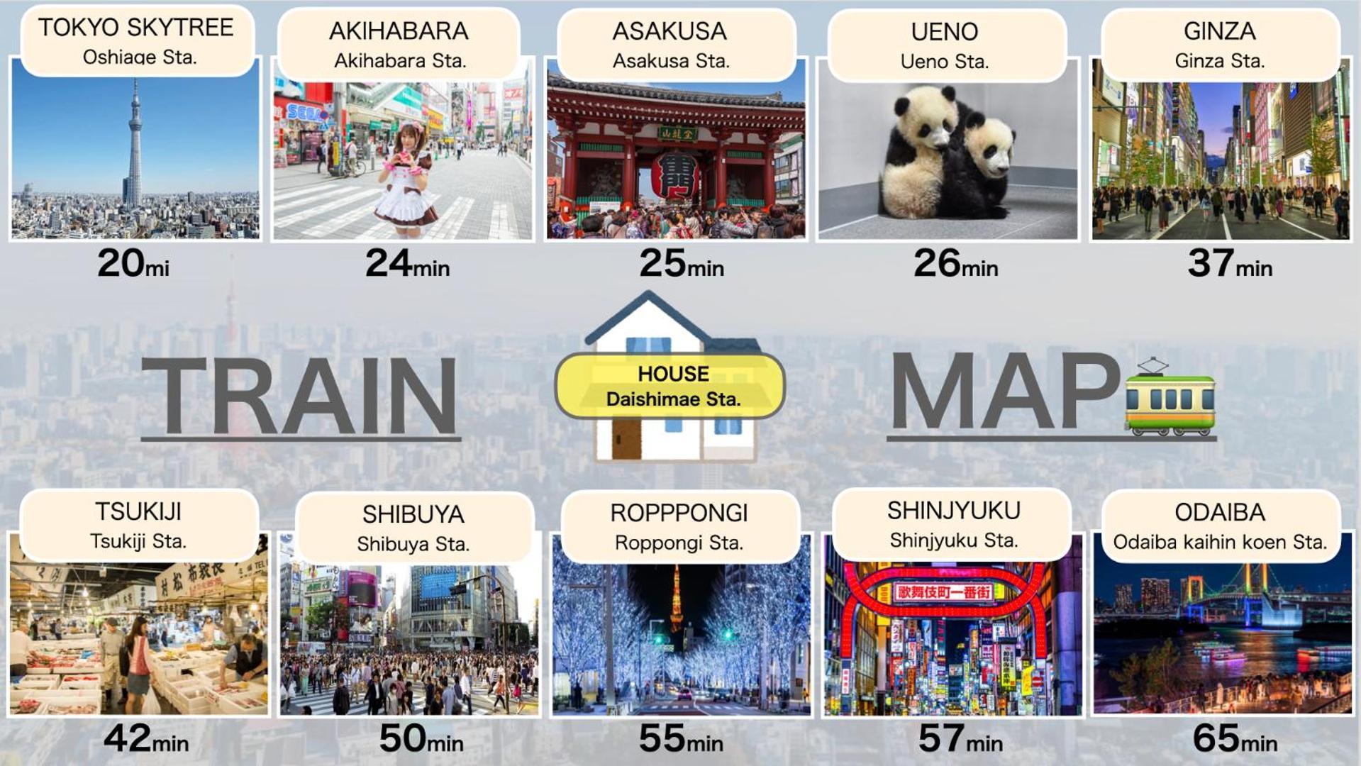 Apartamento 駅徒歩5分 東京戸建 スカイツリー 浅草 秋葉原 上野 銀座まで約30分 2号棟 *